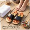 Acupressure Slippers for Men and Women, Natural Stone Massage Slippers with Reflexology Design for Home Use, Comfortable Cobblestone Acupuncture Sandals (Black, Size 41-42), Reflexology, Ac view 3