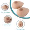 Self-Adhesive Teardrop Silicone Breast Forms AAA Cup Brown Mastectomy Prosthesis for Transgender Crossdresser Natural Comfort(KK Cup) view 3