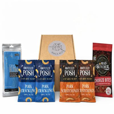 Good Food Company High Protein Snacks Variety Bundle (Pack of 8) Beef Biltong, Crunchy Cheddar Cheese & Popped Protein Crisps Healthy Low Sugar Savoury Snack Box for Fitness, Keto & Gym Fuel