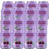 Variety Fruit Flavour Soft Drink 330ml Apple & Elderflower, Mango & Passionfruit, Black Cherry, Refreshing Sparkling Beverage Assorted Pack - itgv (24 x cans, Black Cherry) view 1