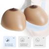 F Cup Brown Silicone Breast Forms 1 Pair, Self-Adhesive Fake Boobs with Concave Bottom for Mastectomy, Transgender & Cosplay(I Cup) view 2