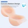 Strap-On Silicone Breast Forms Concave Bottom Adjustable Strap Fake Boobs EE Cup Skincolor for Mastectomy Crossdresser(EE Cup) view 3