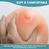 D Cup Nude Strap-On Silicone Breast Forms, Round Fake Boobs with Clear Adjustable Shoulder Straps for Crossdressers & Transgender(C Cup) view 3