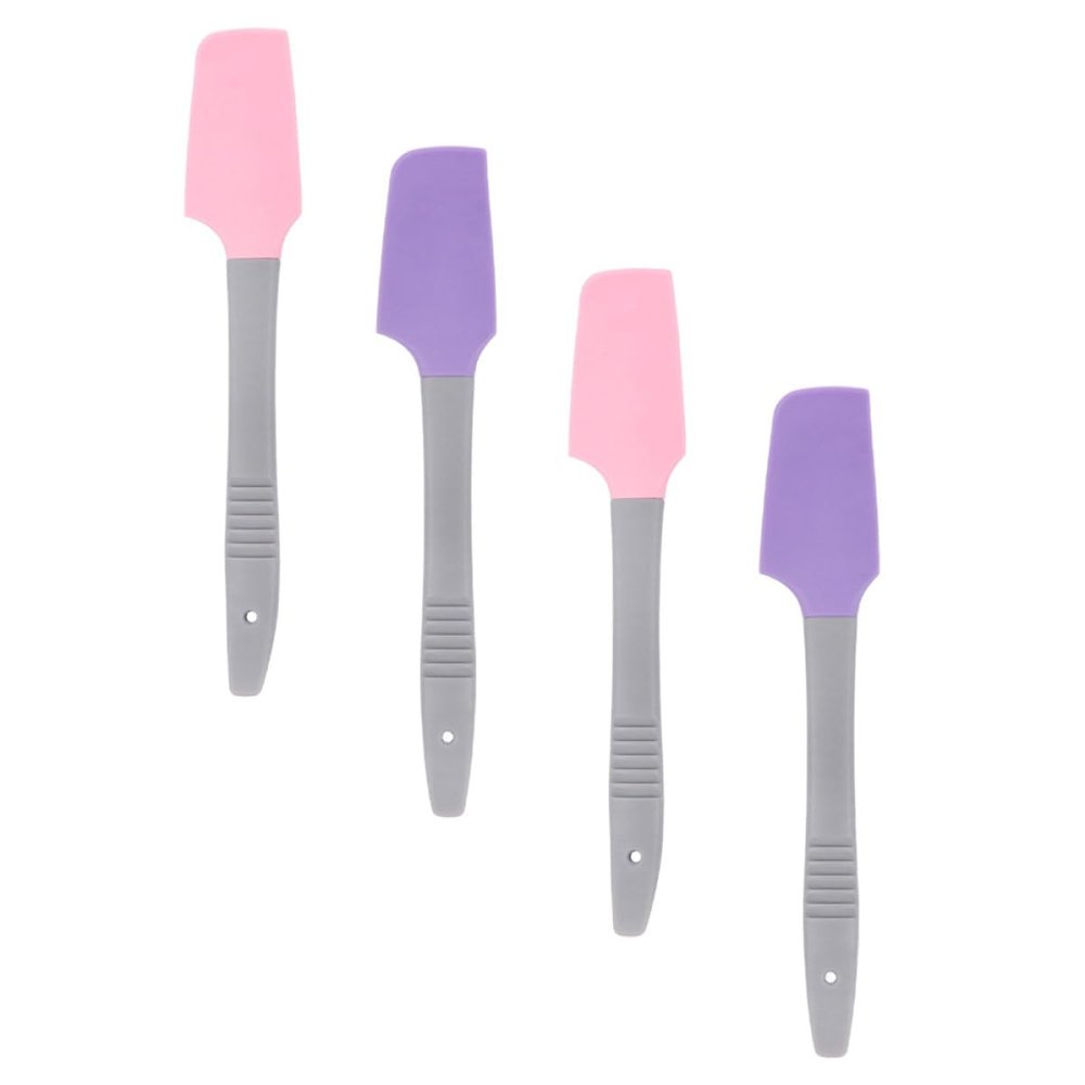 Abaodam 4pcs Silicone Wax Scraper Professional Wax Sticks for Hair Removal Multi-function Applicators Portable Spatulas for Beauty Tools for Pot Cleaning and Skincare Routine