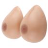 Self-Adhesive Teardrop Silicone Breast Forms AAA Cup Brown Mastectomy Prosthesis for Transgender Crossdresser Natural Comfort(GG Cup) view 1
