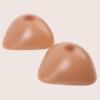 Triangle Self-Adhesive Silicone Breast Forms Realistic Fake Boobs for Mastectomy Crossdresser Transgender Cosplay(Brown,KK Cup) view 4