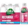 Volvic Vitamin + Raspberry Recharge- Vitamin Flavoured Water Sugar Free 6x750ml view 1