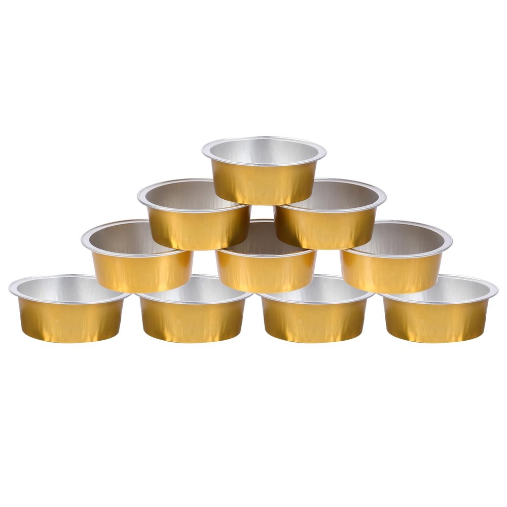 ABOOFAN 10pcs Aluminum Foil Melting Wax Bowl for Hair Removal Waxing Home Beauty Salon Accessory Wax Melt Pot