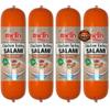 PUFAI Bundle Chicken & Turkey Salami Sliced 500g x4 Ready to Eat Deli Meat, Sandwich Filling, Pizza Topping, Cold Cut Selection for Daily Meals and Catering Use