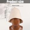 Penitue Wool Sauna Hat for Men & Women, Breathable Soft Hair Steamer Cap Felt Russian Banya Sauna Hat for Hot Tub Spas Steam Rooms Accessories(Beige) view 2