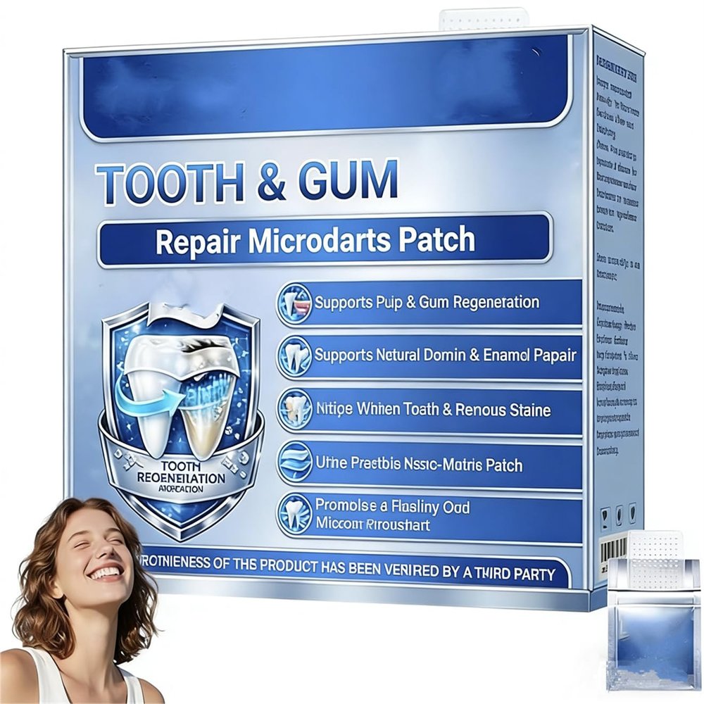 Glimmerly Tooth & Gum Repair Fast-Dissolving Oral Strips, Teeth Whitening Strips, Gentle Oral Care, Whiten Teeth and Freshen Breath, Natural Patches for Women and Men (1 Pcs)