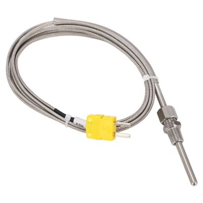 BONKZEBU K Type Thermocouple Sensor High Accuracy Temperature Probe for Industrial Needs Stainless Steel 1/8 NPT Yellow Plug