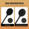 elzle Silicone Body Scrubber for Shower with Long Handle,Back Scrubber for Men Women,Bath Shower Brush for Shower Exfoliating and Massage view 2