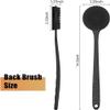 elzle Silicone Body Scrubber for Shower with Long Handle,Back Scrubber for Men Women,Bath Shower Brush for Shower Exfoliating and Massage view 3