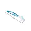 Cabilock 4pcs Denture Cleaning Brush Green Purple Double Sided Firm Bristles Denture Cleaner Brush for Retainer Cleaning Portable Cleaner view 2