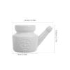 PLAFOPE Ceramic Nasal Rinse Bottle 350ml for Gentle and Safe Sinus Irrigation, Nonirritating Cleaning Experience with Elegant White Ceramic Material, for Yoga and Seasonal Changes view 2