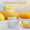 PLAFOPE Ceramic Nasal Rinse Bottle 350ml for Gentle and Safe Sinus Irrigation, Nonirritating Cleaning Experience with Elegant White Ceramic Material, for Yoga and Seasonal Changes view 3