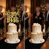 80th Birthday Cake Topper Gold - Elegant Adult Cake Decor with Food-Safe Bamboo Stick - Easy Assemble Legend Since 1946 Design for Anniversary Party (1 Piece) view 4