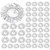 100pcs Reusable Aluminum Foil Food Covers for Heat Retention, Elasticated Thermal Insulation Bowl Lids for Hot Cold Food, Adjustable Fresh-Keeping Dish Covers for Home Picnic BBQ Party view 1