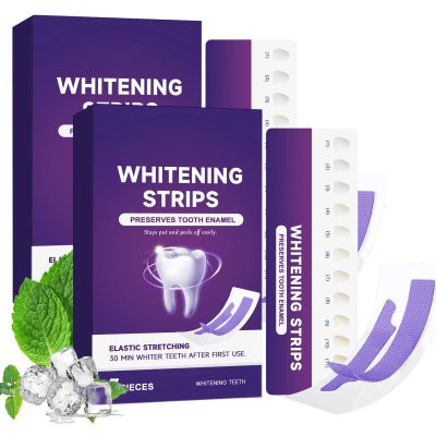 Purple Teeth Whitening Strips,Teeth Whitening Strips Purple,Enamel-Safe & No-Sensitivity & No-Slip Whitenings Strips,Whitenings Kit for Coffee,Wine Stains Removal Result in 7 Days (14PC)