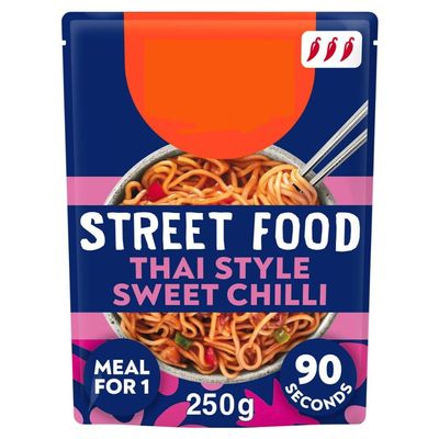 Street Food Thai Style Sweet Chilli Ready-to-Heat Meal, 250g, Vegetarian, No Artificial Colours, Flavours or Preservatives