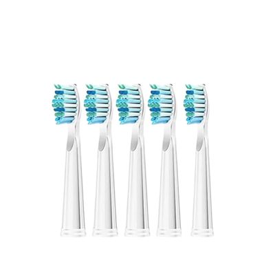 3/5/10 Pcs Compatible for Fairywill Replacement Toothbrush Heads for FW-507/508/551/515/917/959/2011,FW-D1/D3/D7/D8 Electric Toothbrush(5 pcs White)