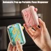 Automatic Pop-up Portable Floss Dispenser, Travel Floss Picks with Storage Case & 50 Toothpick, Refillable for Home, Restaurant (B) view 2