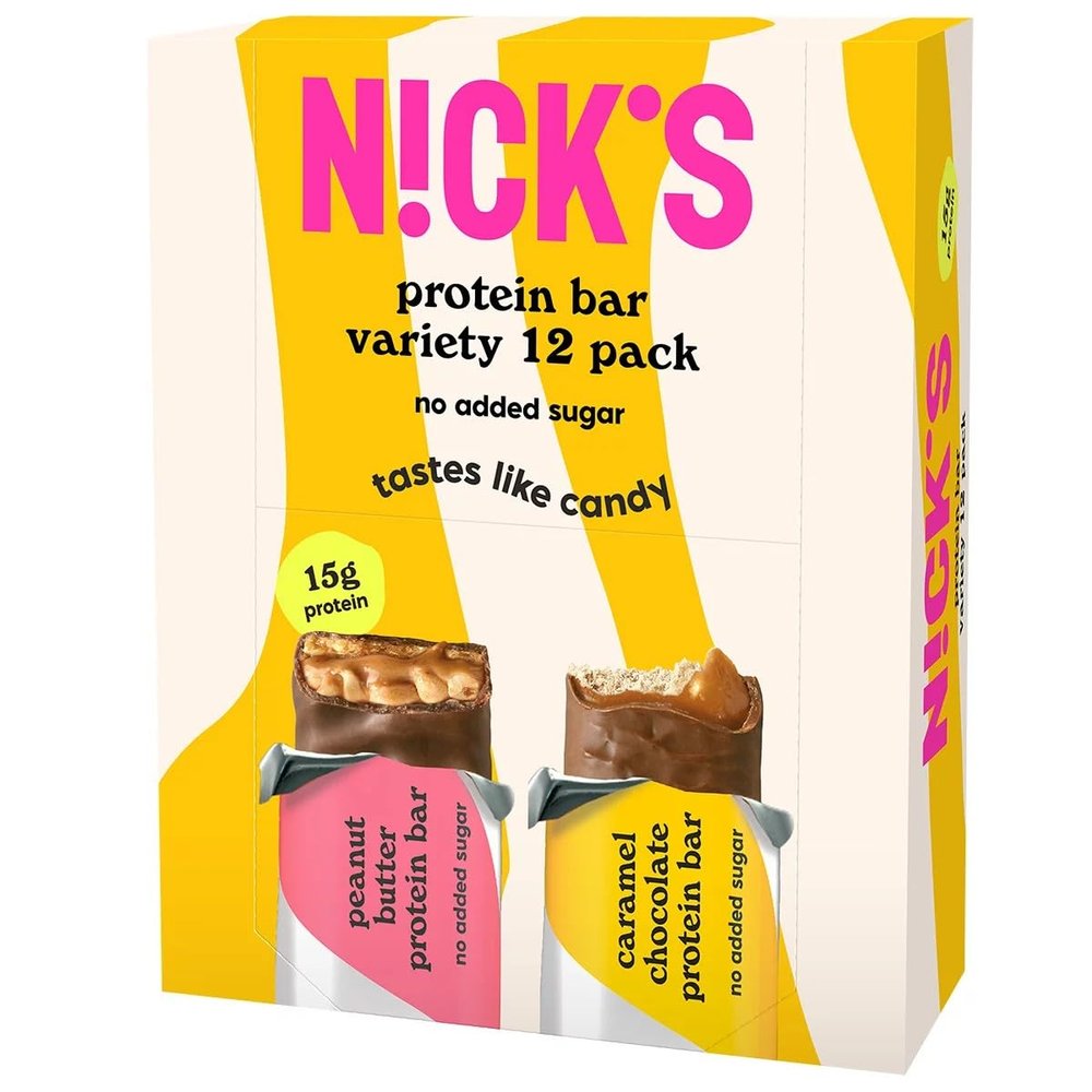 Fakhri Protein Bar Variety 12x50g Assorted Flavours Convenient Snack for Cafes Gym and Daily Use