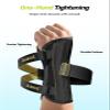 Rakiie Carpal Tunnel Wrist Brace, Night Support Fit Left Hand for Work, Pain Relief Wrist Splint for Arthritis Tendonitis Sprain Strain, Hand Brace for Women Men (L, Gold) view 3