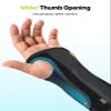 Rakiie Carpal Tunnel Wrist Brace, Night Support Fit Left Hand for Work, Pain Relief Wrist Splint for Arthritis Tendonitis Sprain Strain, Hand Brace for Women Men (L, Gold) view 4