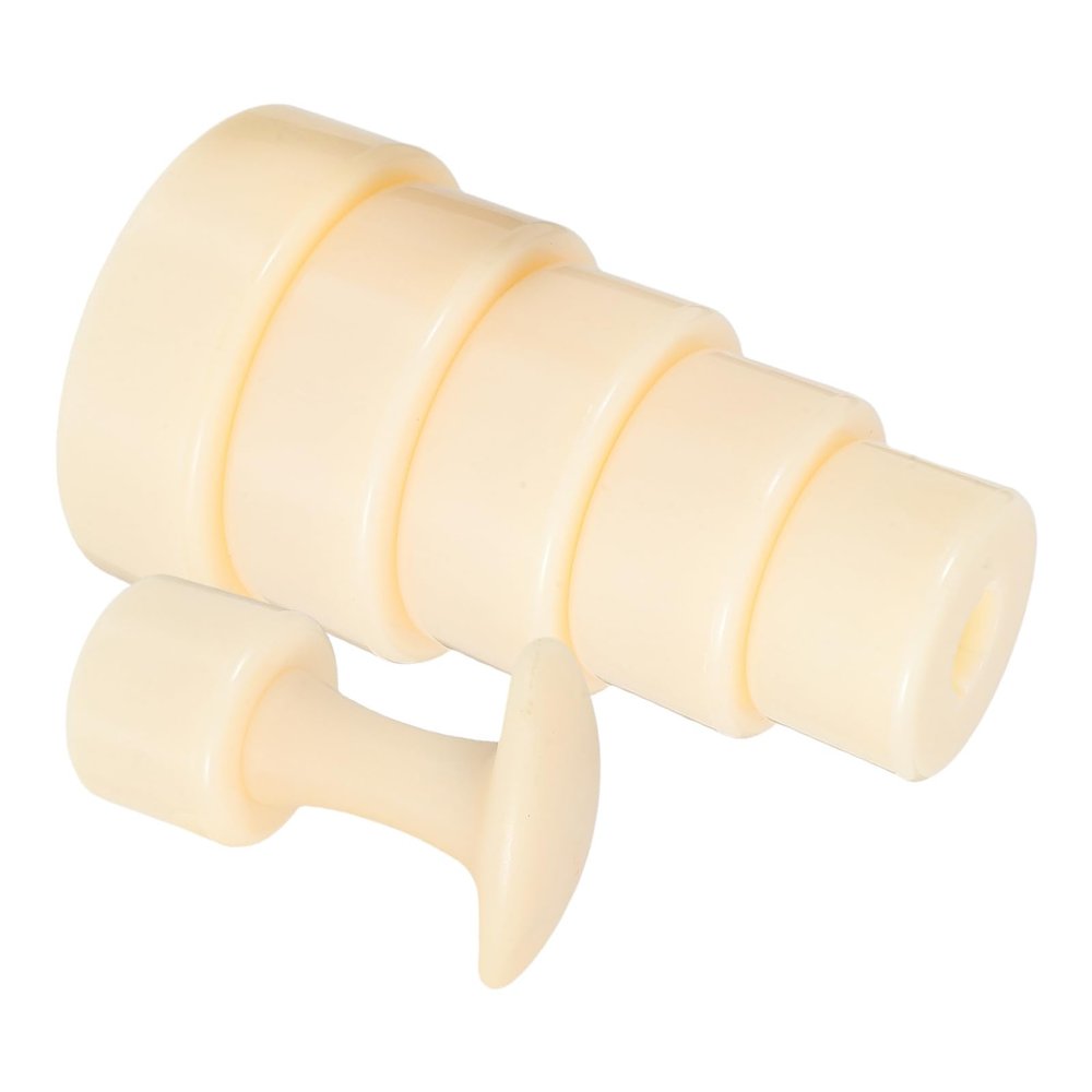 FENICAL Silicone Tart Mold with Handle for Baking Mini Tart Shells and Desserts Round Shape with Unique Design Sturdy and Stable Dough Tamper for Making