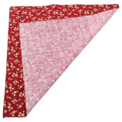 EXAOMBLE Japanese Style Wrapping Cloth for Lunch Box and Bento, Red Cotton Fabric, Sturdy and Fade Resistant, for Office and Restaurant Use