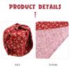 EXAOMBLE Japanese Style Wrapping Cloth for Lunch Box and Bento, Red Cotton Fabric, Sturdy and Fade Resistant, for Office and Restaurant Use view 3