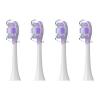 4PCS Replacement Brush Heads,Compatible for xiaomi, Oscillation Electric Toothbrush Pro MES610 MES609 Toothbrush Head Soft Bristle(Purple) view 1