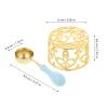 Abaodam Wax Seal Melting Stove Easy to Clean Tabletop Decoration Retro Style with Spoon, Metal and Pp Material Wax Seal Warmer for Birthdays and Mother's Day view 2