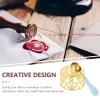 Abaodam Wax Seal Melting Stove Easy to Clean Tabletop Decoration Retro Style with Spoon, Metal and Pp Material Wax Seal Warmer for Birthdays and Mother's Day view 3