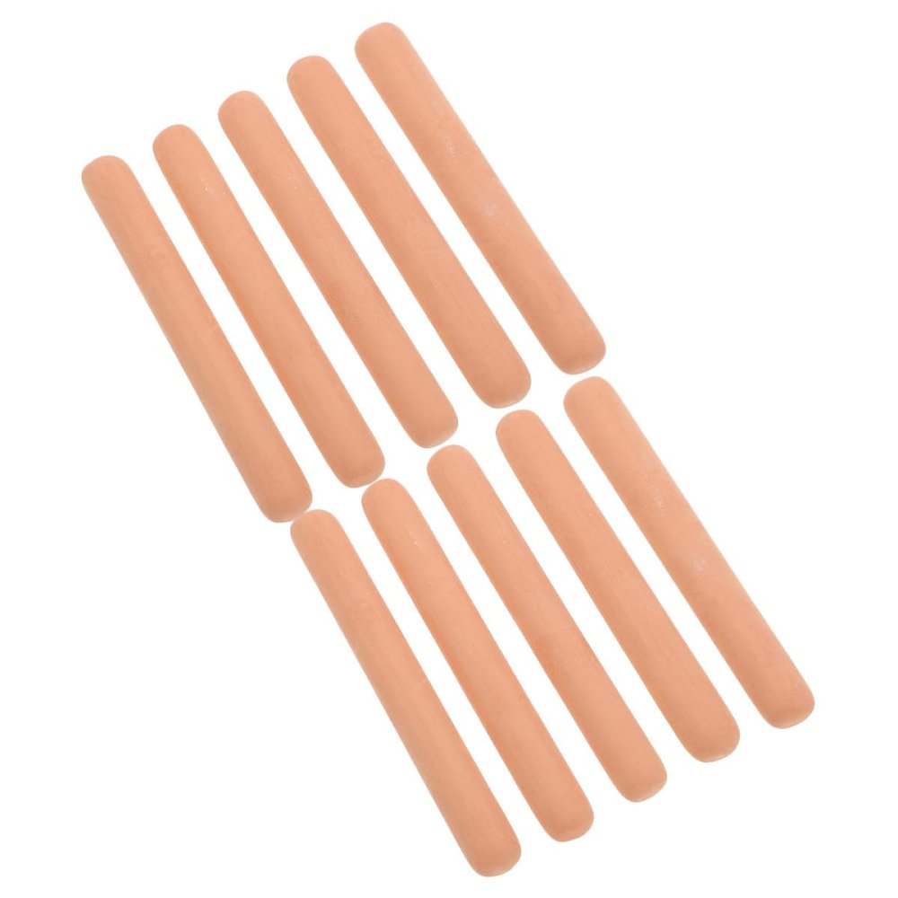 Lurrose Terracotta Softening Sticks to Keep Reusable 10pcs Anticaking and Moisture Absorbing Round Sticks for Food Storage Containers in Airtight Boxes