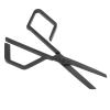 Pongnas Stainless Steel Nose Hair Scissors, Black Oblique Angle Trimming Scissors with for Facial Hair, Comfortable Handle view 3
