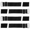 Homoyoyo Adjustable Elastic Visor Strap Extenders 2.5cm Wide Velvet Band 4pcs with Silver Buckle 10cm Length for Outdoor Fishing, Camping, and Sun Hats view 1