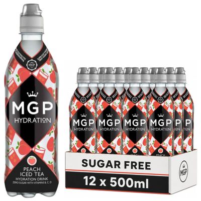 MGP Sugar Free Hydration Drink with Essential Vitamins, Peach Iced Tea