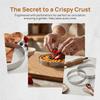 CATIEBYE Perforated Tart Compact Design Stainless Steel 2pcs with Optimal Airflow for Baking Mousse Cakes and Fruit Pastries for Parties and Creating Layered Cakes view 3