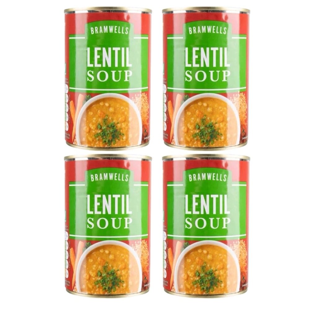 Bizzal Bramwells Lentil Soup, Ready to Eat, Canned, 400g, Pack of 4
