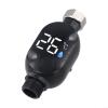 Belnotelt LED Shower Thermometer with Digital Temperature Display 0C-99C, Stainless Steel Water Temp Gauge for Bathtub Faucet and Shower Head, Black Gray view 1