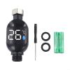 Belnotelt LED Shower Thermometer with Digital Temperature Display 0C-99C, Stainless Steel Water Temp Gauge for Bathtub Faucet and Shower Head, Black Gray view 2