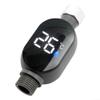 Belnotelt LED Shower Thermometer with Digital Temperature Display 0C-99C, Stainless Steel Water Temp Gauge for Bathtub Faucet and Shower Head, Black Gray view 3