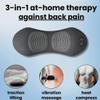 3 in 1 Back Therapy, Triple Fusion Back Massager with Heat, Vibration, Traction Lifting, 135 Electric Sciatica Massagers for Back and Neck Pain Relief, Portable & Plug-in (Gray) view 2