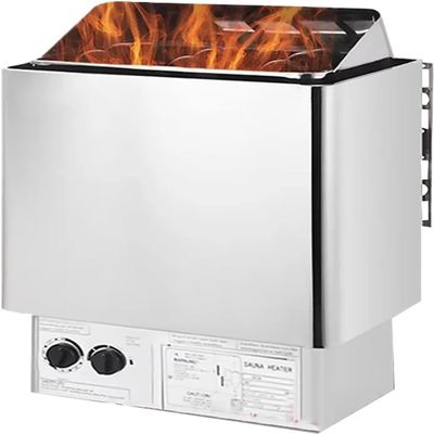 Electric Sauna Heater, 220V Stainless Steel Stove with Timer & Adjustable Temperature, Ideal for Home Spa, Shower & Steam Room Relaxation