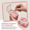 Automatic Pop-up Portable Floss Dispenser with 50 Pcs Dental Floss, Refillable Storage Case for Travel, Purse and Restaurant, Convenient On-the-Go Oral Care for Family & Individuals (C-1) view 4