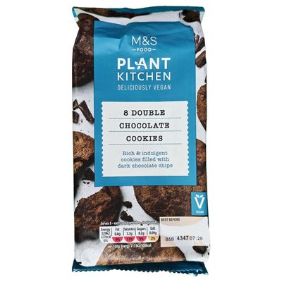 M&S Plant Kitchen Double Chocolate Cookie, Vegan, with Dark Chocolate Chips 200g