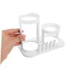 Alasum Water Flosser Organizer and Toothbrush Holder Stand with Anti-Slip Plastic Construction for Secure Storage, White Minimalist Design for Bathroom Shower and Countertop Use view 4